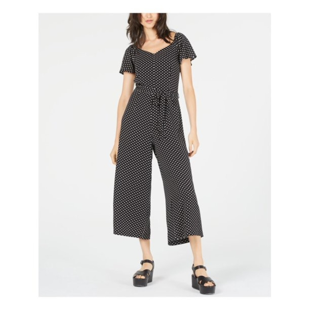 Monteau Black & White Polka Dot Jumpsuit